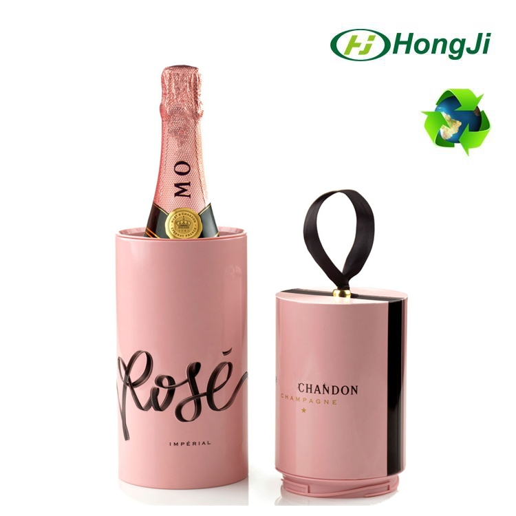 Moet & Chandon Rose pink in a wooden box