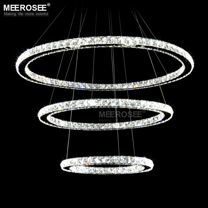 Anello di cristallo lampadario lampada a sospensione a led md8825 ... Lampada a sospensione cristallo