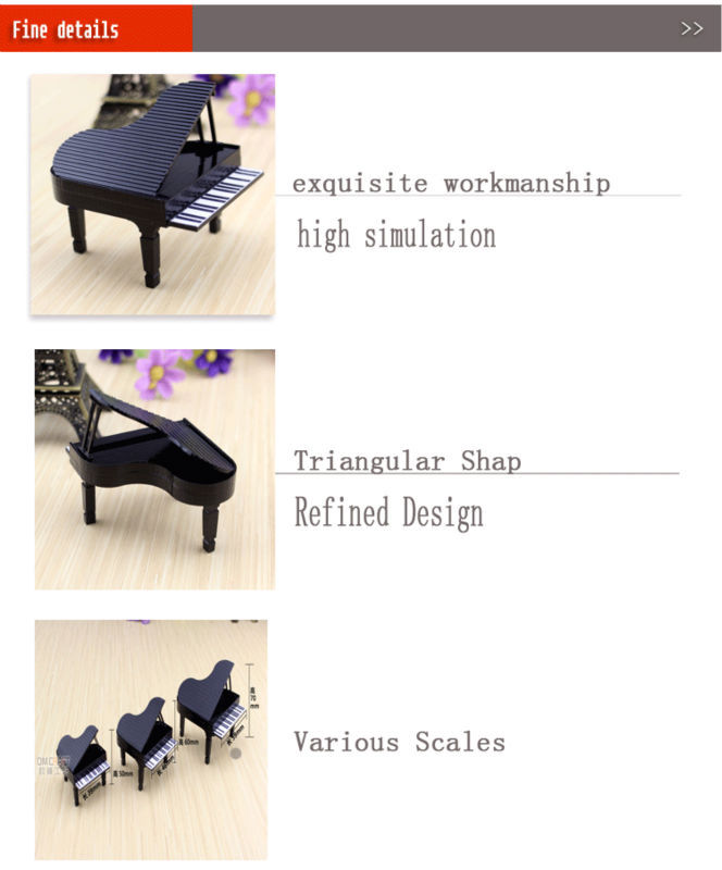 ドールハウスミニチュア楽器ピアノグランド1/25ジオラマコレクションのおもちゃモデル仕入れ・メーカー・工場