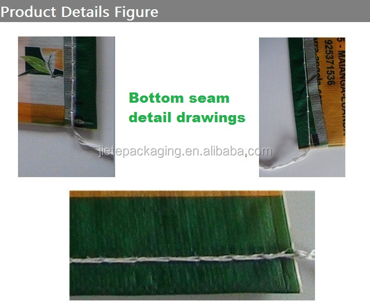 transparent PP grain/bean/rice packaging woven bag