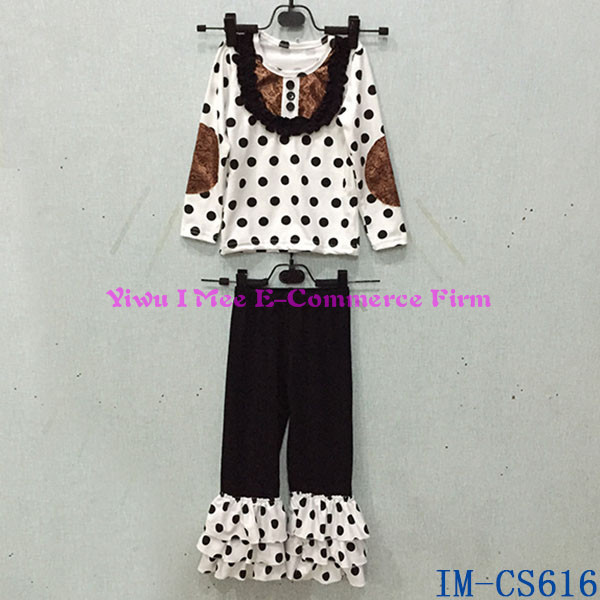 リメイクマスタードパイ衣類セットノースリーブのドレス女の子のためのカスタムデザインの赤ん坊の服装でim-cs610フラワーフリルパンツ仕入れ・メーカー・工場