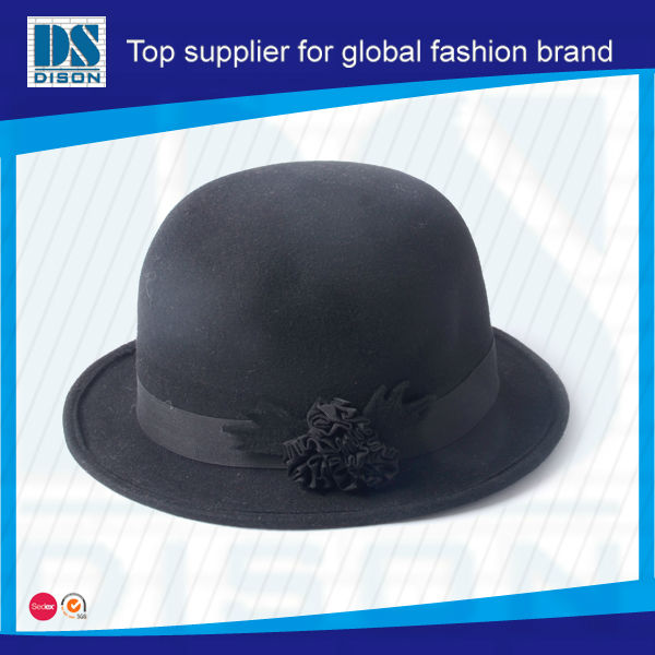 ユダヤ人のカスタムデザイン帽子広いつばリボンを巻い仕入れ・メーカー・工場