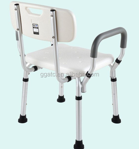 Home Care Aluminum Plastic Mobile Shower Chairs Medical Bath Chair