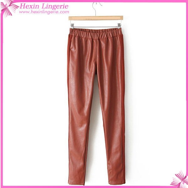 Women dressed in leather pants