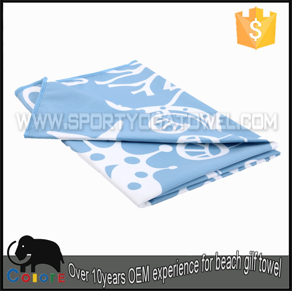 custom 3d full color printed beach towel