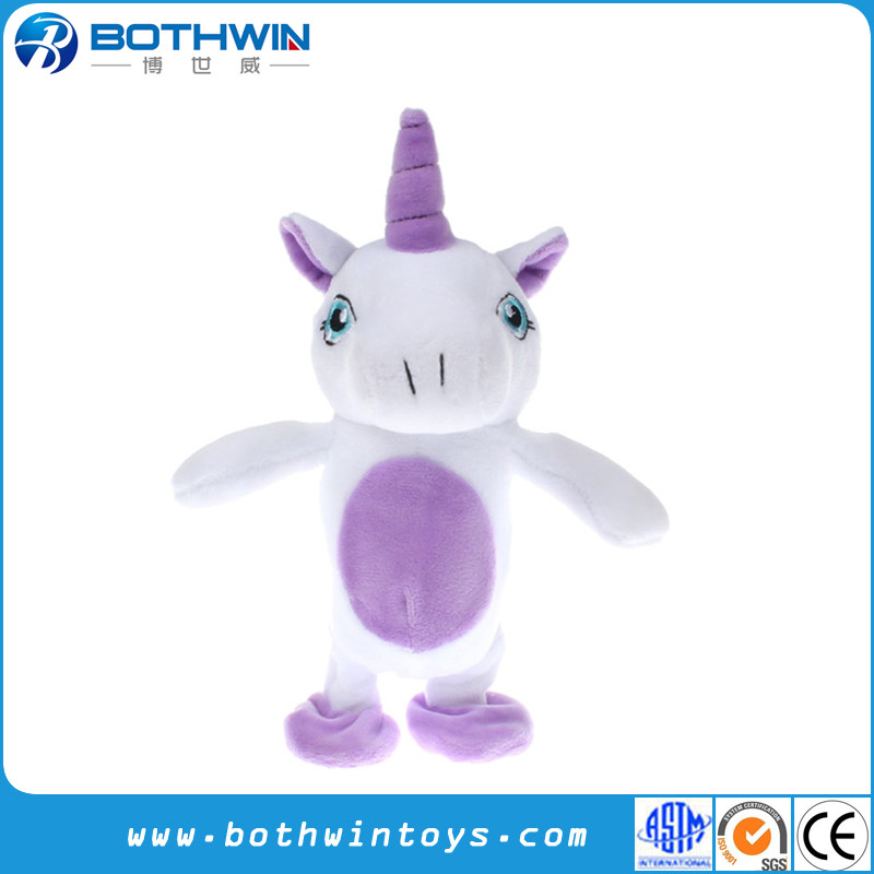 electric walking unicorn plush toy