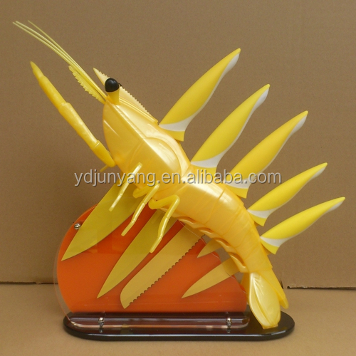 エビstyleclear5個アクリルナイフブロック- shb- 006問屋・仕入れ・卸・卸売り