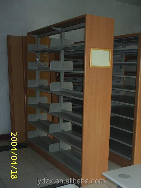 6.金属層の両面パイルの学校図書館の家具の本棚、 両面ブックシェルフ仕入れ・メーカー・工場
