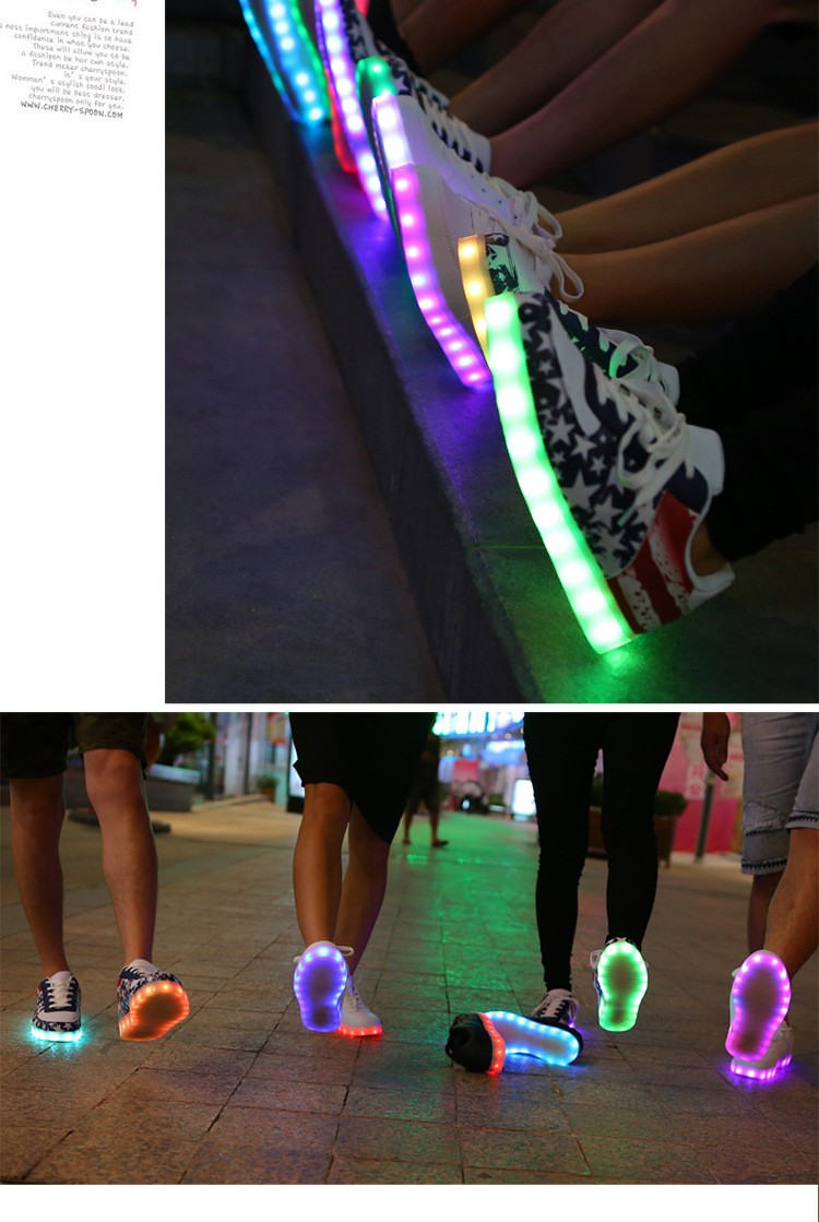 ユニセックス女性男性usb充電ライト点滅スニーカーled靴中国製仕入れ・メーカー・工場