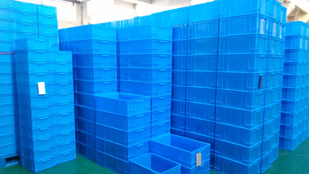 積み重ね環境に優しいカスタムオーダー折りたたみプラスチック収納バスケット仕入れ・メーカー・工場
