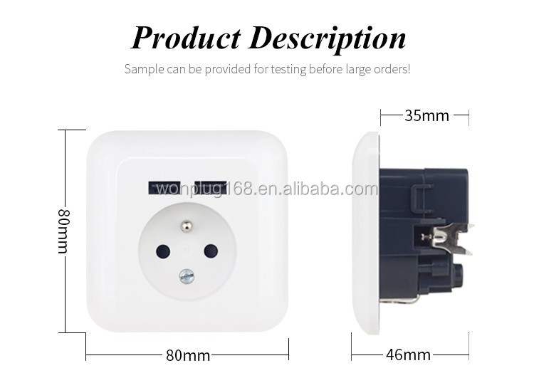 Unique à Double Prise Électrique 13 A prise convertisseur 13 A électrique UK Backbox