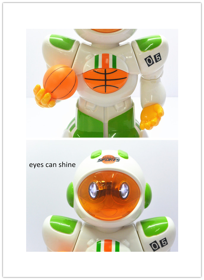 プラスチック製のrcバッテリーロボット電気バスケットボールロボット玩具ロボット問屋・仕入れ・卸・卸売り