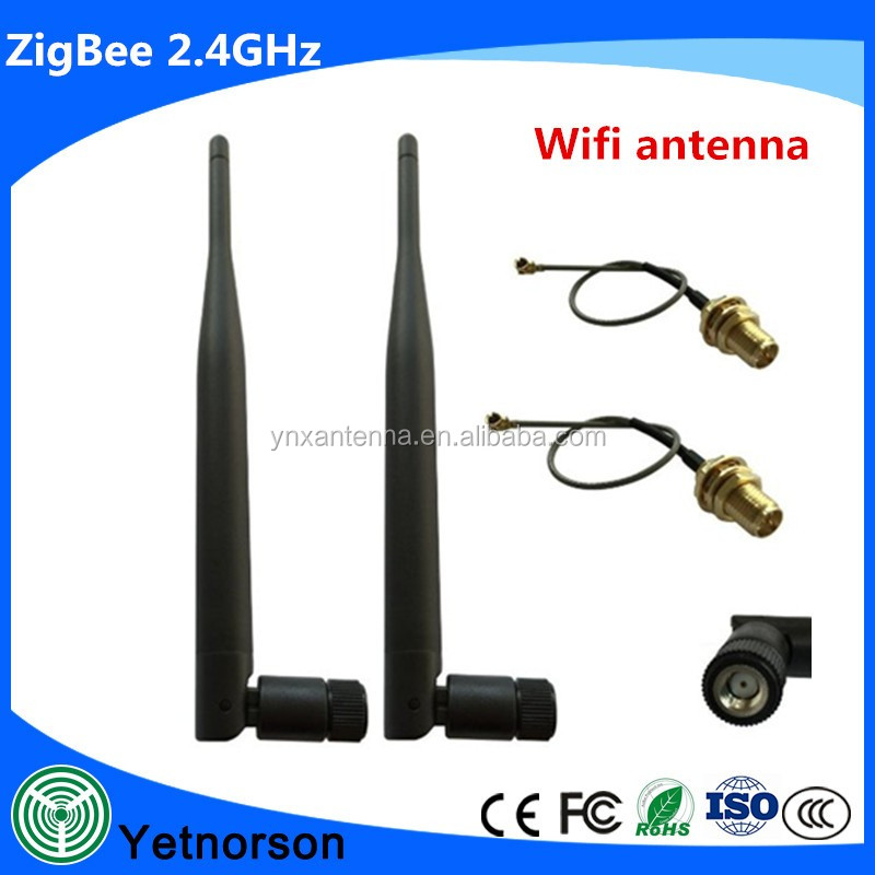 HUACAM HCM16 2.4GHz 5dBi Indoor Omni-directional Antenna 802.11nbg RP-SMA Female Connector + U.FL Mini PCI to RP-SMA Pigtail Antenna WiFi Cable 02.jpg
