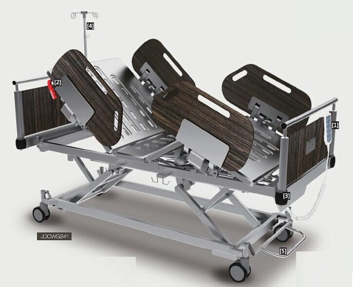 最高品質の木製スタイル医療3クランク手動ベッド仕入れ・メーカー・工場