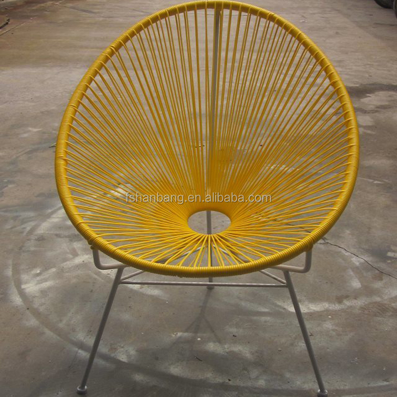 Party Light Oval Sun Colourful Wicker kids rattan chair