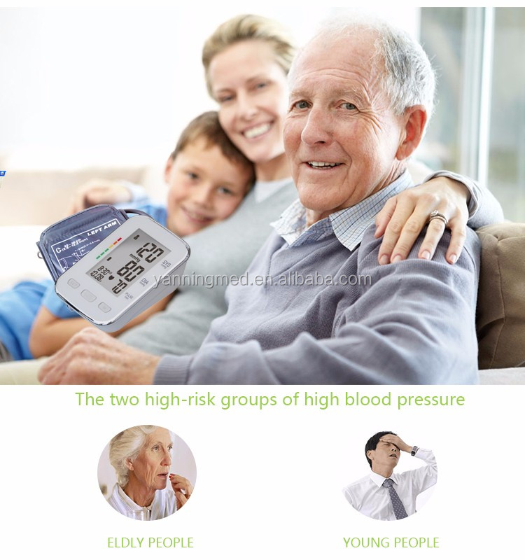 Multifunctional talking digital bp monitor,talk mode blood pressure machine,ce rechargeable digital blood pressure monitor