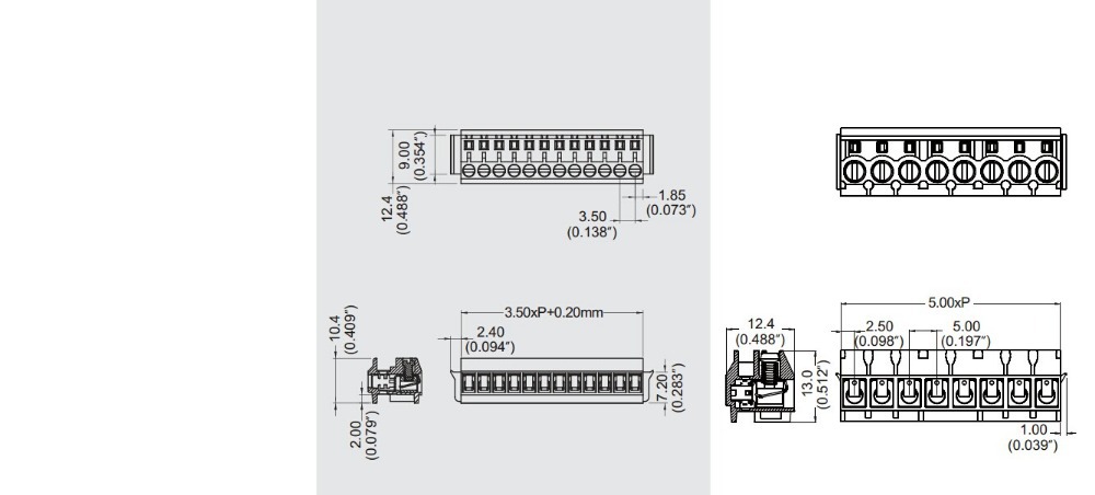 ユーロタイプの端子台、 md212-350/500、 プラグイン可能な3.50/5.00ピッチ型端子ブロックで構成されてい仕入れ・メーカー・工場