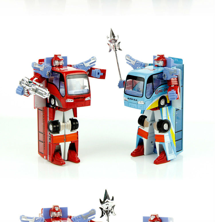新しい本物の変換版2014年24センチメートルロボットアクションフィギュア少年のギフトのための古典的なおもちゃロボットバスに変更問屋・仕入れ・卸・卸売り