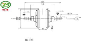 JIABO JB-92B low rpm dc brushless geared motor
