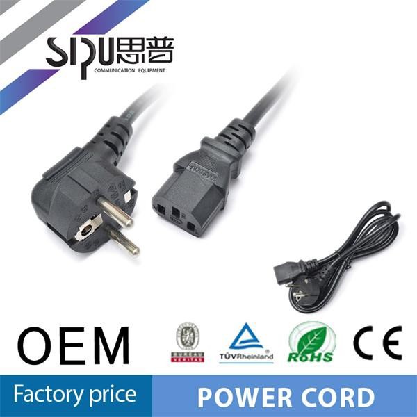 ヨーロッパの電源ケーブルsipu6フィート標準iecc13vdeの延長電源コードac電源コード仕入れ・メーカー・工場