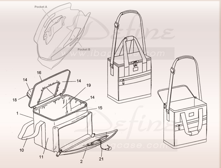 旅行のピクニックバッグホット絶縁ランチクーラーバッグ用のamazon売り手仕入れ・メーカー・工場