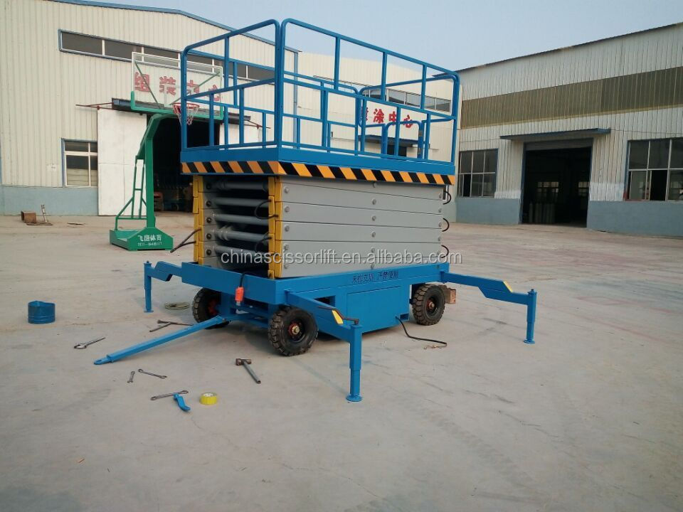 10M Mobile Electric Scissor Lift/Hydraulic Scissor Lift Platform