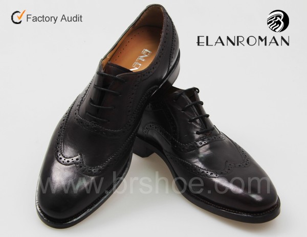 イタリア古典的な黒革の男性の靴のドレス私靴仕入れ・メーカー・工場