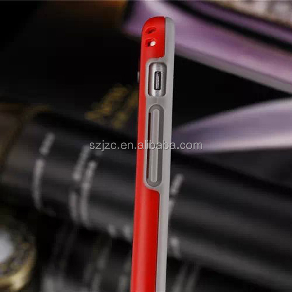 売れ筋hightの質の高い製品の携帯電話ケース用バンパーiphone6付きデュアルカラー、 tpu+aluminum6ケースiphone用問屋・仕入れ・卸・卸売り