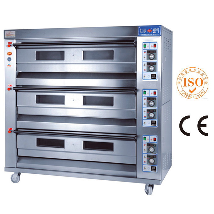 3 Decks 6 Trays Front S/S 350°C CE Commercial Electric Baking Oven TT-O39E  Chinese restaurant equipment manufacturer and wholesaler