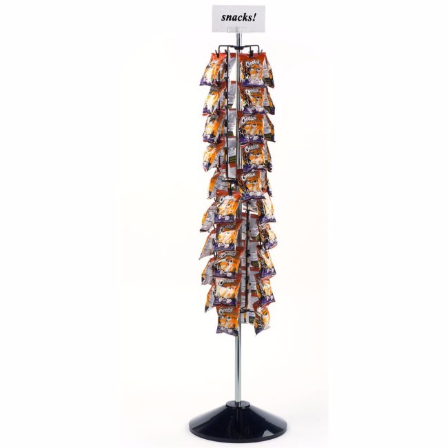 Floor Standing Rotating Metal Potato Chip Display Rack Buy Chip