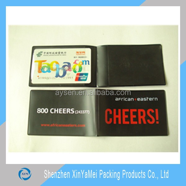 pvc card holder business card pouch