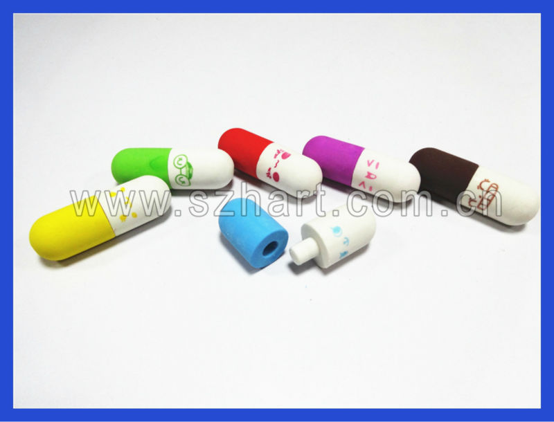Cute lollipop shape eraser for kids gift