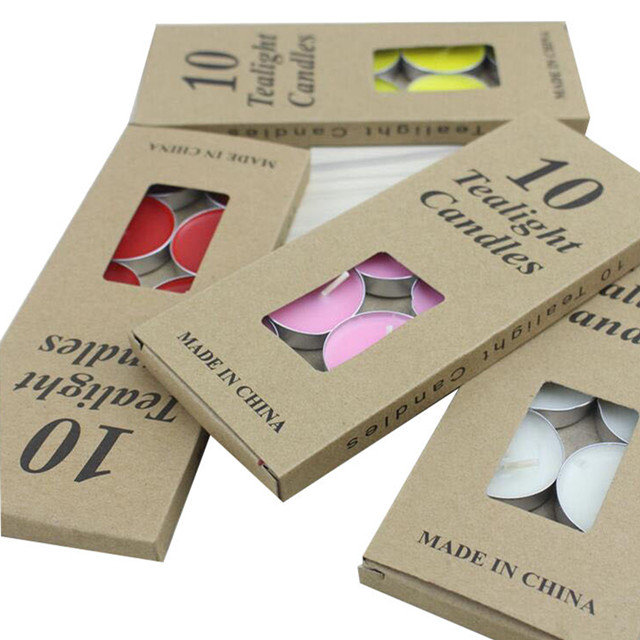 Paper Box For Tealight Candle Packaging With Window Buy Tealight