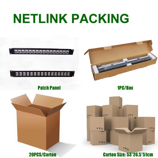 1u 110 idc cat5e rj45 utp 48 ポートパッチパネル仕入れ・メーカー・工場