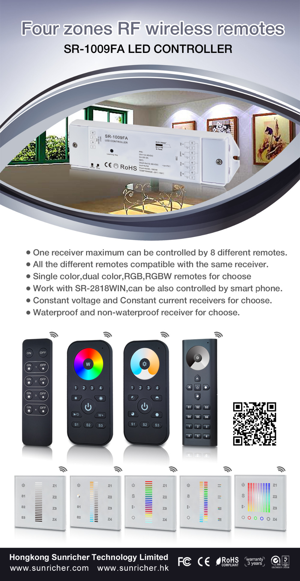 Ios/アンドロイドrfled調光rgbwleddmxcc・wifiのledタッチコントローラrf仕入れ・メーカー・工場