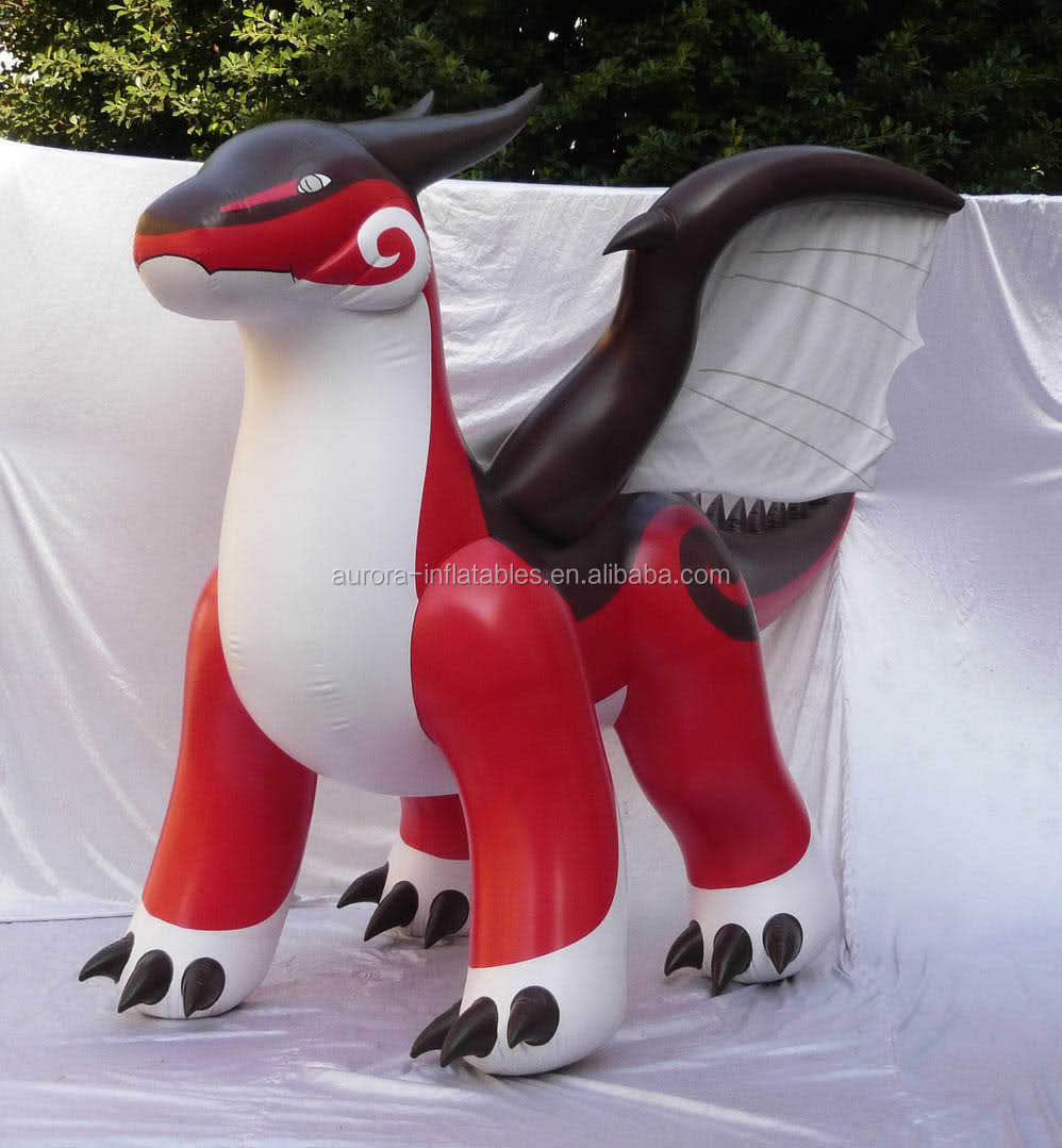 赤いドラゴンインフレータブルプロモーションpvc天頂ドラゴン工場出荷時の価格と仕入れ・メーカー・工場