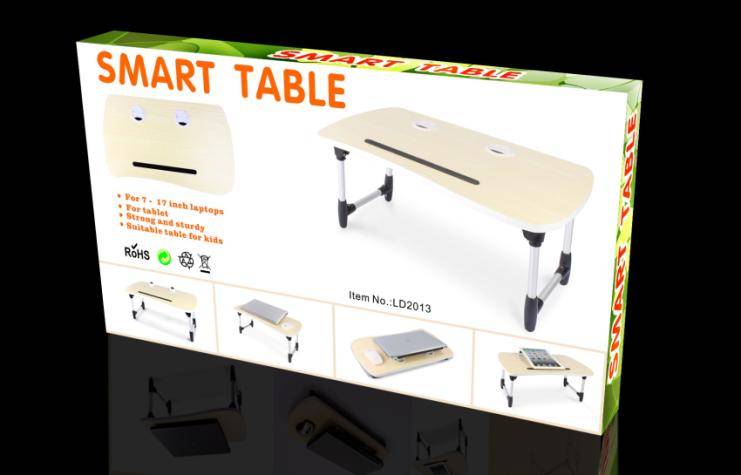 Etable木製現代のポータブルコンピュータのラップトップテーブル仕入れ・メーカー・工場