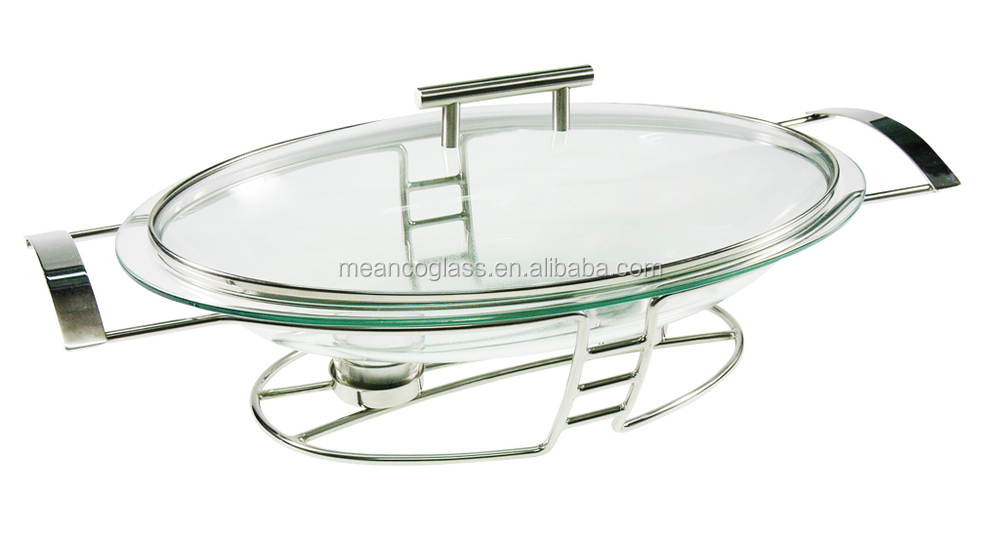 Oval Tempered Glass Chafing Dish For Restaurant,Kitchen Buy Glass
