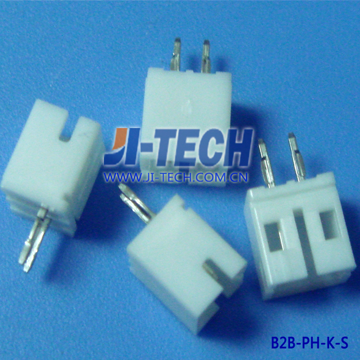 電気2.0ミリメートルピッチ電線対基板コネクタjstphシリーズ2ピンb2b-ph-k-sを通して- 穴保護ヘッダートップエントリータイプ仕入れ・メーカー・工場