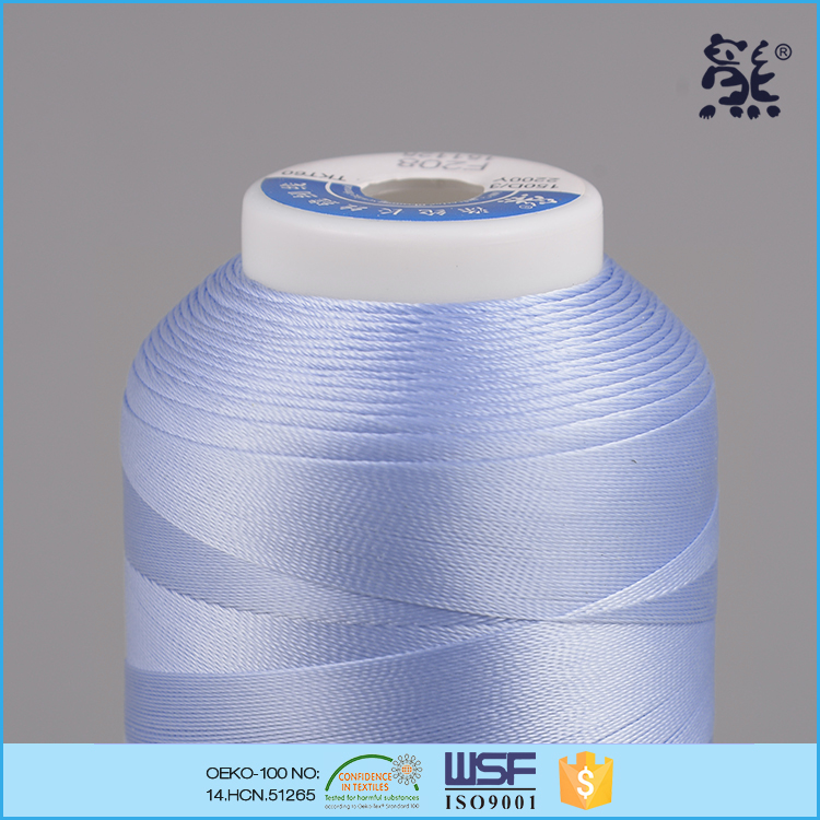 250D/3 80 tex 30 ticket China manufacturers industrial dyed sewing filament thread for shirts