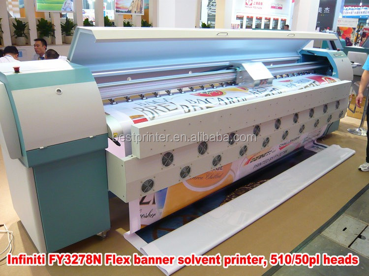 チャレンジャー インフィニティ FY3278N 3.2 メートル大判溶剤デジタル プロッタ で 4 または 8 spt510 μ ヘッズ仕入れ・メーカー・工場