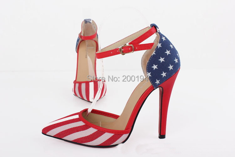 Large Size Us 9 10 11 Cn 41 42 43 Red Bottom High Heels 8 Cm Ankle ...