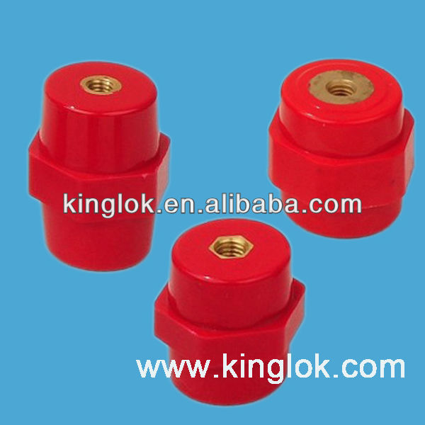 Red PF hexagonal Standoff insulators Standoff busbar insulator Epoxy