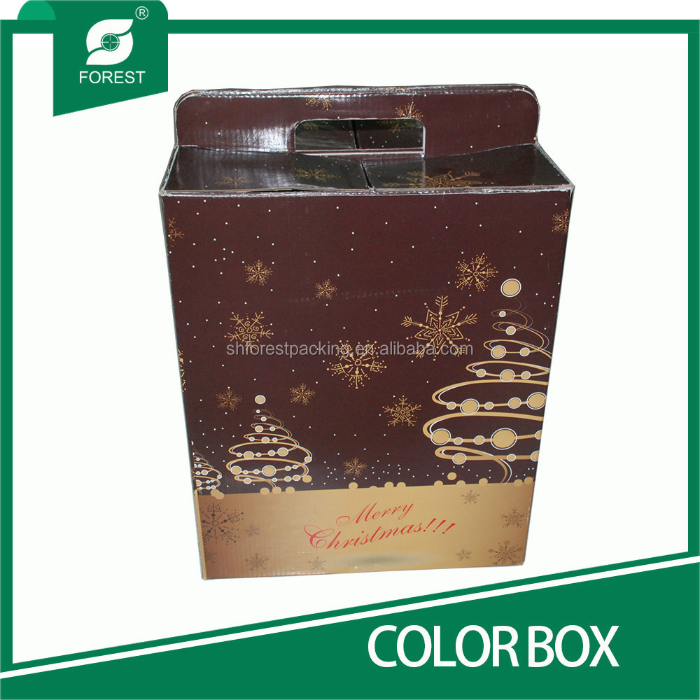 personalized fancy corrugated color boxes for christmas gifts