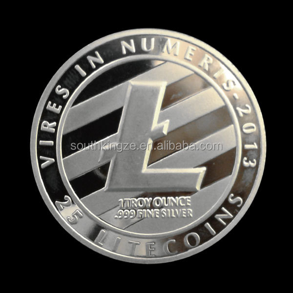 人気のあるデザインlitecoin安価な銀メッキユニークなコイン問屋・仕入れ・卸・卸売り