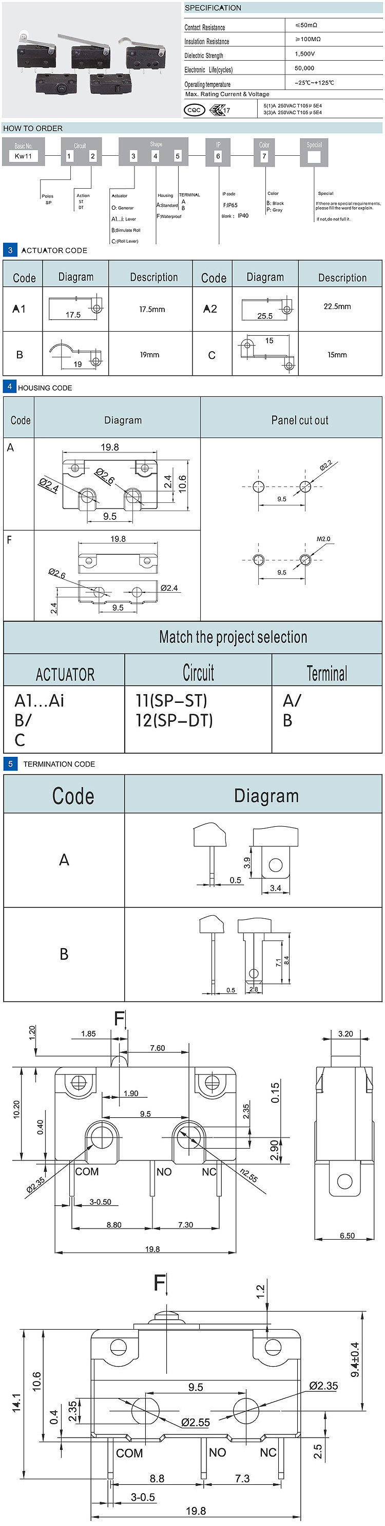 The Distributors approved lxw5 11g2 sealed miniature cross reference pressure micro switch