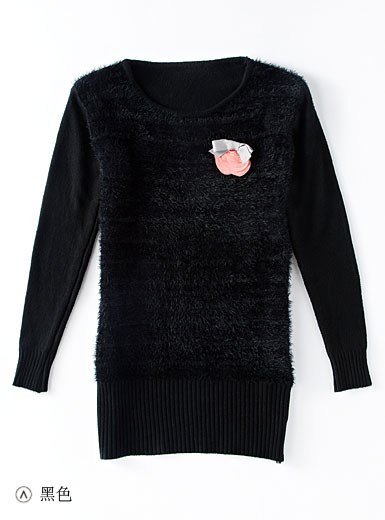 ファッション韓国の2014年ウールニットの手バラ付きプルオーバーのセーターの女性問屋・仕入れ・卸・卸売り