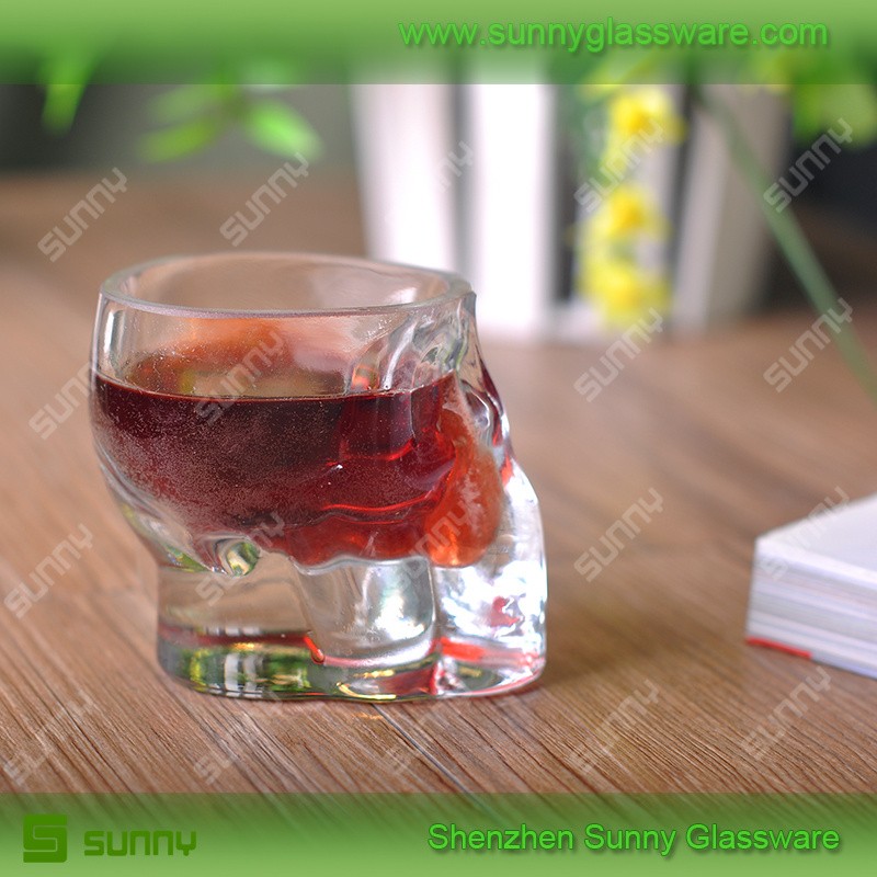 Skull shot glass wholesale shot glass