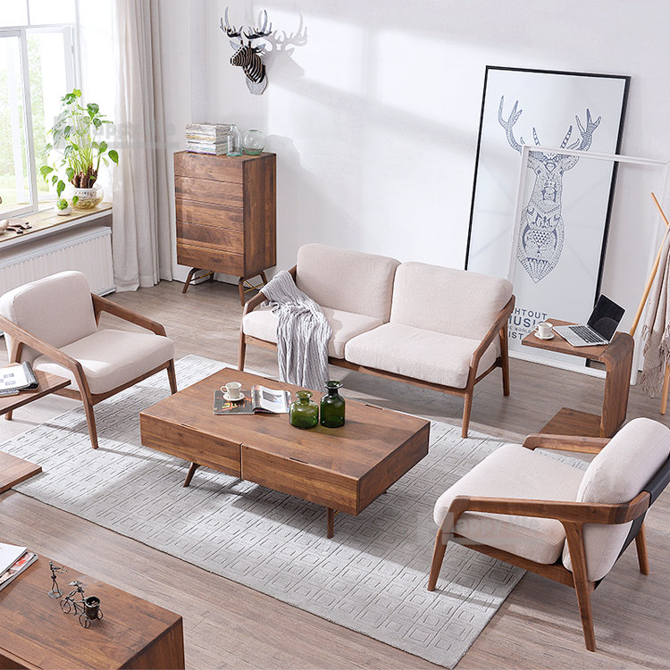 Ãltima de madera muebles de sala sofá de tela establece 2016 nuevo ...