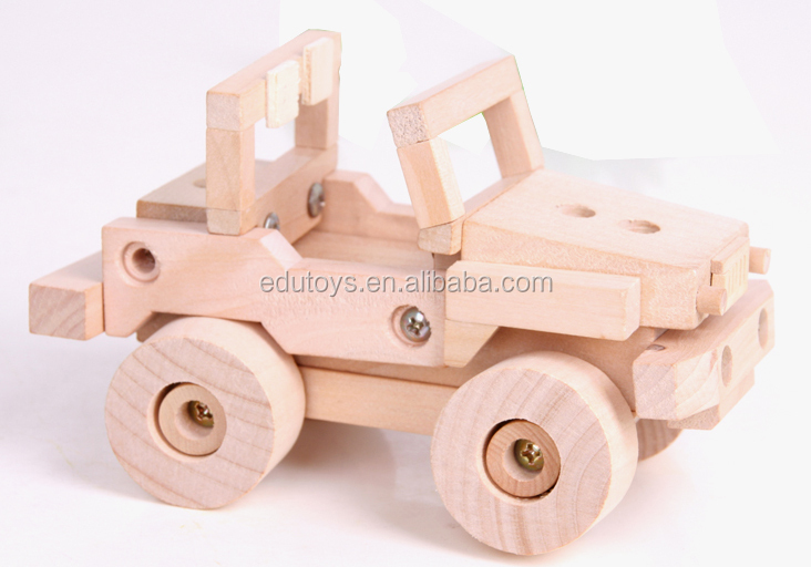 卸売子供のパズル木製3dジープ問屋・仕入れ・卸・卸売り